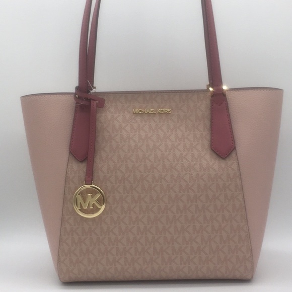MICHAEL KORS KIMBERLY SM BONDED TOTE TULIP MULTI - Picture 2 of 8